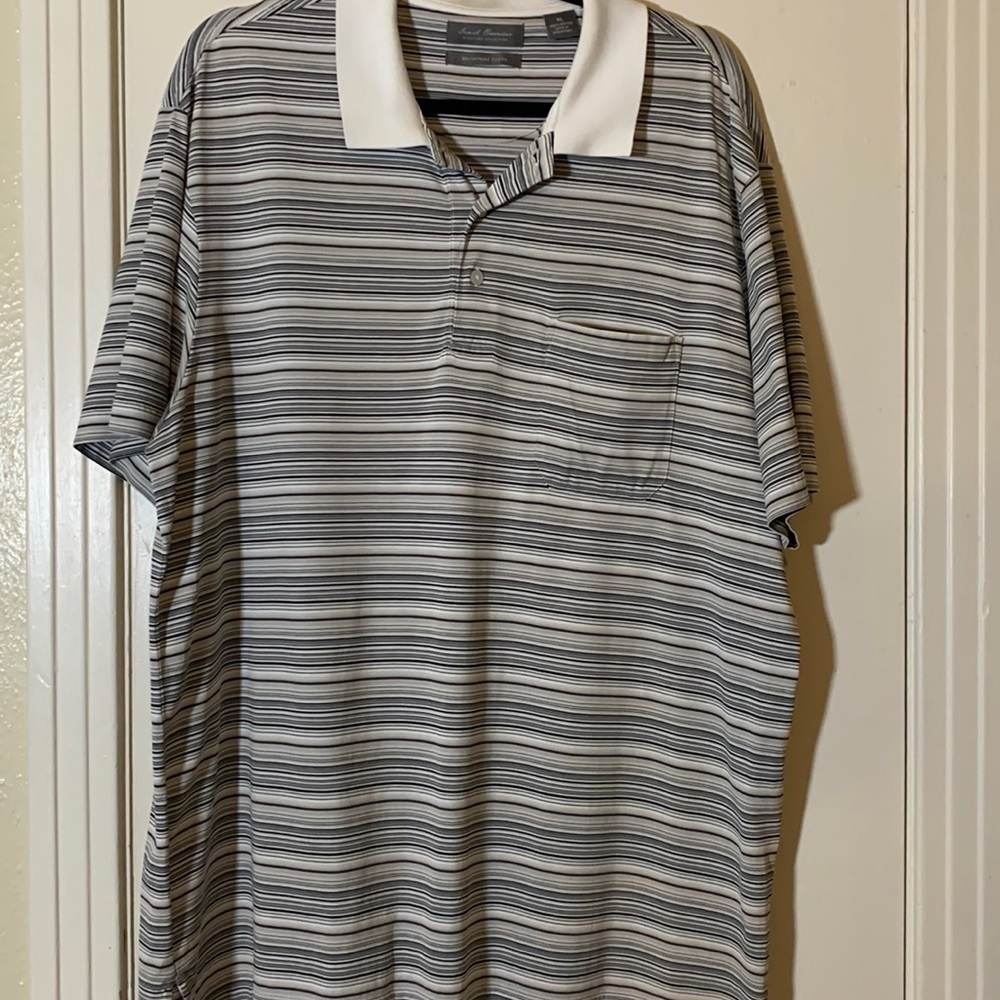Daniel Cremieux Mercerized Cotton Striped Polo Shirt, XL